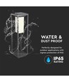 2W LED Solar Bollard - Samsung LED-chip, 3000K, grå hus