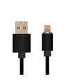 1,5m sort MFi Lightning kabel - 2A, Apple certificeret, holdbart design