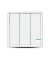 3-tryks trådløs smart afbryder, 1-vejs - IP54, hvid, batteridrevet, rækkevidde op til 600m