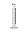 55W LED Tower Fan, 36" - Hvid, 3 hastigheder, fjernbetjening, timer, oscillation, temperaturdisplay