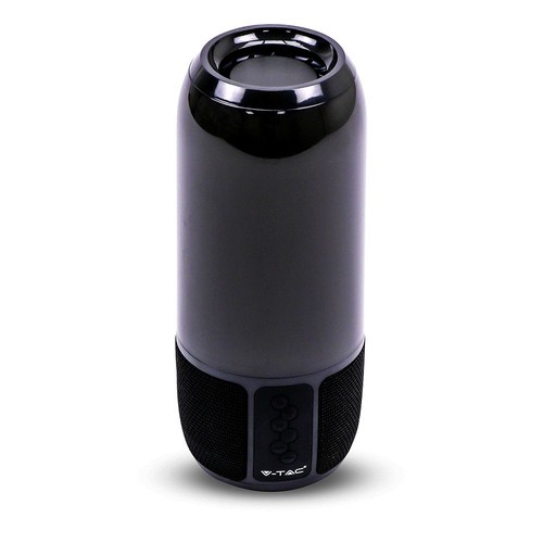 2*3W - LED lys, Bluetooth højttaler, USB TF-kort slot, sort