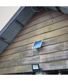 35W Solara LED projektør med solcelle - DC 6.4V, 2450lm, IP65, sort, inkl. fjernbetjening