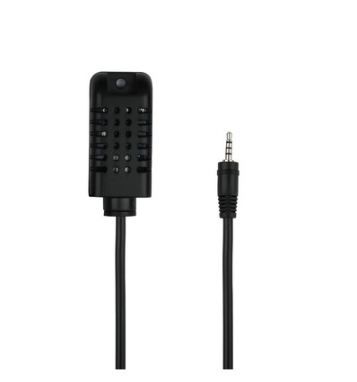 Temperatur og fugtighedssensor - Sort, IP20, til VT-5145, eWeLink kompatibel, indendørs