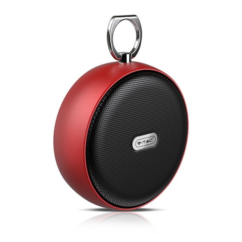 Bærbar Bluetooth-Højtaler - TWS-Funktion, 800mAh Batteri, Rød