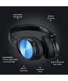 Trådløse Bluetooth hovedtelefoner med drejbare ørebøffer, blå - Op til 12 timers spilletid, 10m rækkevidde