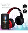 Bluetooth trådløse hovedtelefoner - Rød, op til 12 timers spilletid, Micro SD og AUX indgang