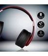 Bluetooth trådløse hovedtelefoner - Rød, op til 12 timers spilletid, Micro SD og AUX indgang