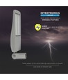 150W LED Gadelampe - Samsung chip 5700K, Inventronics driver, 140 lm/W