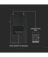LED Magnetisk Lineær Lys 20W - 3000K, Sort, IP20, 24V