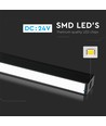 30W Magnetisk Lineær Lys - 3000K, Sort, IP20, 24V