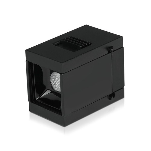 1W LED magnetisk lineært spotlys - 3000K, sort, IP20, 24V