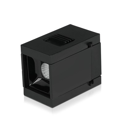 1W LED magnetisk lineært spotlys - 3000K, sort, IP20, 24V