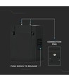 1W LED magnetisk lineært spotlys - 3000K, sort, IP20, 24V