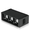 3*1W LED Magnetisk Lineært Spotlys 3000K - Sort, IP20, 24V