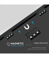 3*1W LED Magnetisk Lineært Spotlys 3000K - Sort, IP20, 24V