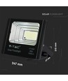 16W solpanel med LED projektør - 6000K