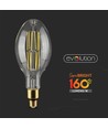 ED120 pære 24W E27 - klart glas, 6400K, kultråd, 160lm/watt
