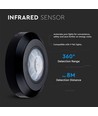 Loftsensor - sort hus, max: 200W LED