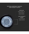 PIR Loft Sensor - Sort Hus, Max: 400W LED