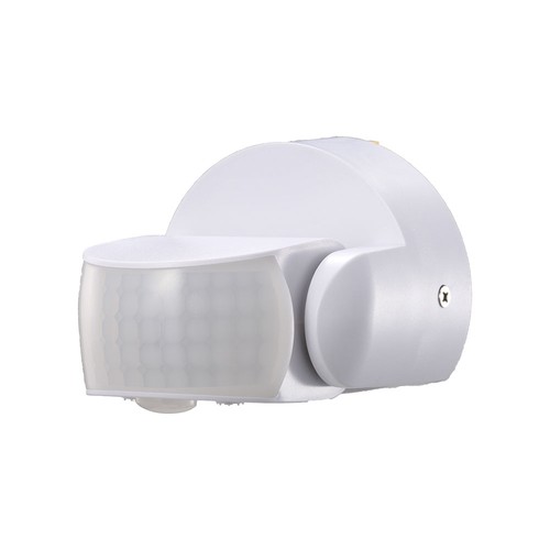 Infrarød bevægelsessensor - hvid hus, IP65 (maks: 600W LED)
