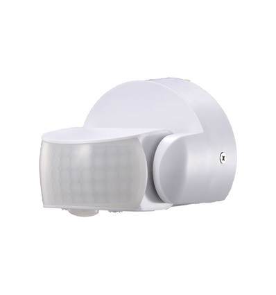 Infrarød bevægelsessensor - hvid hus, IP65 (maks: 600W LED)