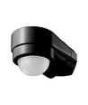 Sensor til hushjørne, sort, bevægelsessensor - justerbar, hjørne montering, IP65 (max:600W LED)