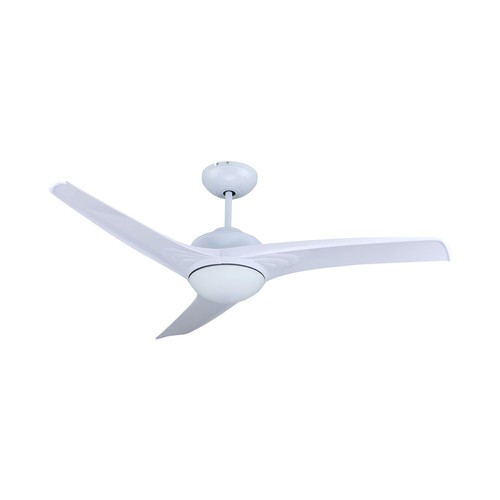 35W LED Loftventilator - RF Kontrol, 3 Vinger, DC Motor, Hvid