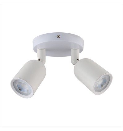 EN: VT-897 2xGU10 WALL FITTING WHITE