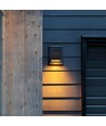 LED beton væglampe - firkantet, mørk grå, G9, IP20