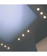 GU10 Downlight - Brandsikker, Twist og lås, Tyk hus, Nikkel