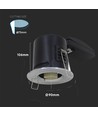 GU10 Downlight - Brandsikker, Vippe- og låsemulighed, Tyk hus, Krom