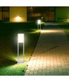10W LED havelampe, hvid - Samsung LED chip, IP65, 6400K, 80cm høj