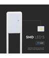 10W LED havelampe, hvid - Samsung LED chip, IP65, 6400K, 80cm høj