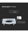GU10 lampe - Firkantet, Hvid, 2 stk./pakke