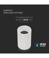 Påbygning Lampe GU10 - hvid