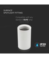 Påbygning GU10 - Lampe (Højde: 100mm), Hvid