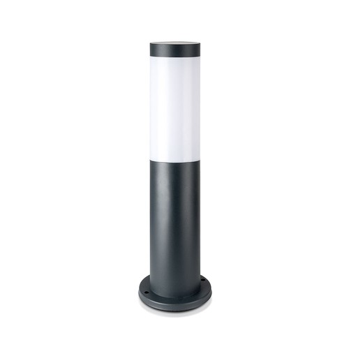 Pullertlampe E27 - Rustfrit Stål Hus (45 cm), Grå, IP44