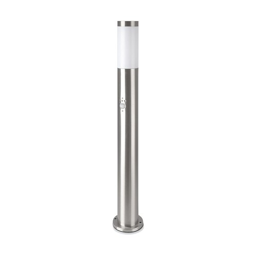 Pullertlampe E27 - PIR-Sensor, Rustfrit Stål, 80 cm, Satin Nikkel, IP44