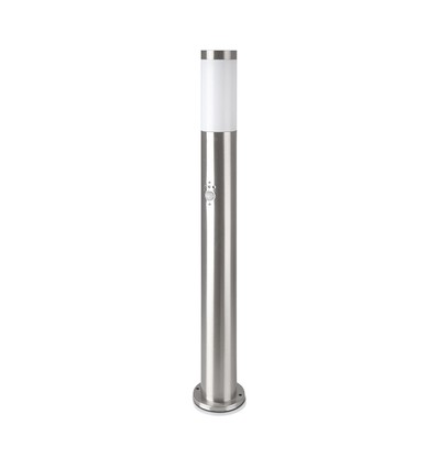 Pullertlampe E27 - PIR-Sensor, Rustfrit Stål, 80 cm, Satin Nikkel, IP44