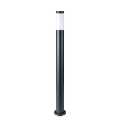 V-Tac Grå havelampe, rustfri - 110 cm, IP44 udendørs, E27 fatning, uden lyskilde