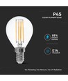 P45 LED Pære 6W E14 - Klart Glas, 2700K, 130lm/W