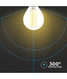 P45 LED Pære 6W E14 - Klart Glas, 2700K, 130lm/W