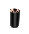 GU10 lampe - rund, sort+rosaguld