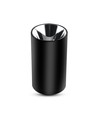 GU10 lampe - runde, sort + chrome
