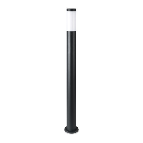 Pullertlampe E27 - Rustfrit Stål Hus (110 cm), Sort, IP44