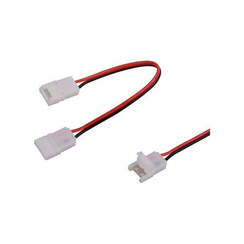 Stik til LED Strip 10mm - Dobbelt Hoved