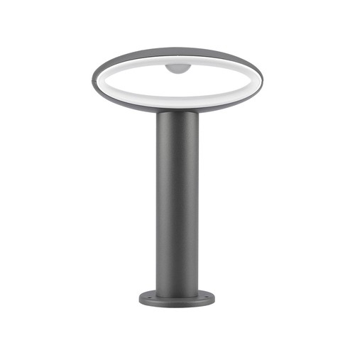 9W pullertlampe - LED, lampeskærm, 4000K, mørk grå, IP54