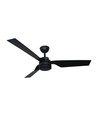 65W loftventilator - sort, RF kontrol, 3 sorte vinger, AC motor, 52 tommer