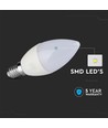 5.5W LED kertepære E14 - Samsung Chip, 4000K, dæmpbar