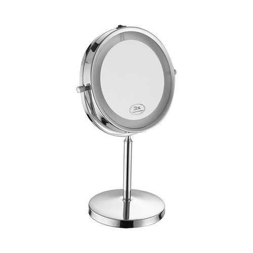 3W spejllampe - LED, 4xAA batteri, krom